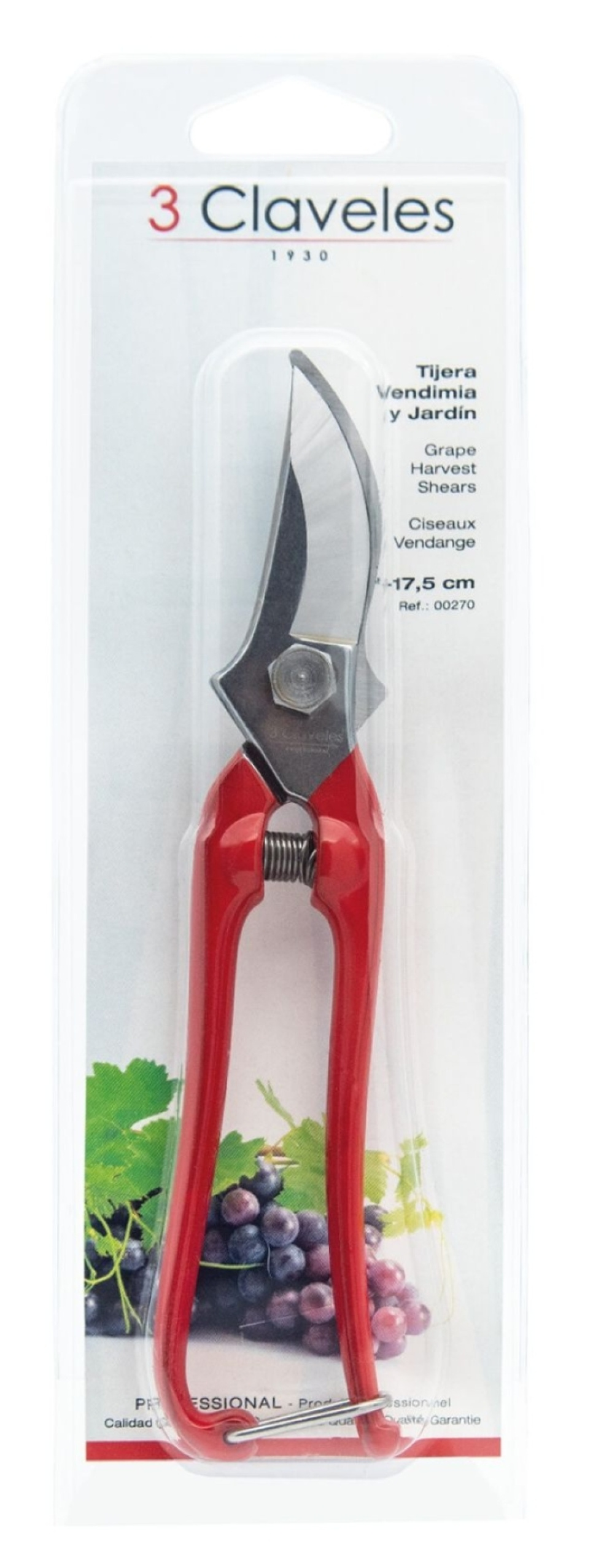 Sekatör, 18 cm - 3 Claveles