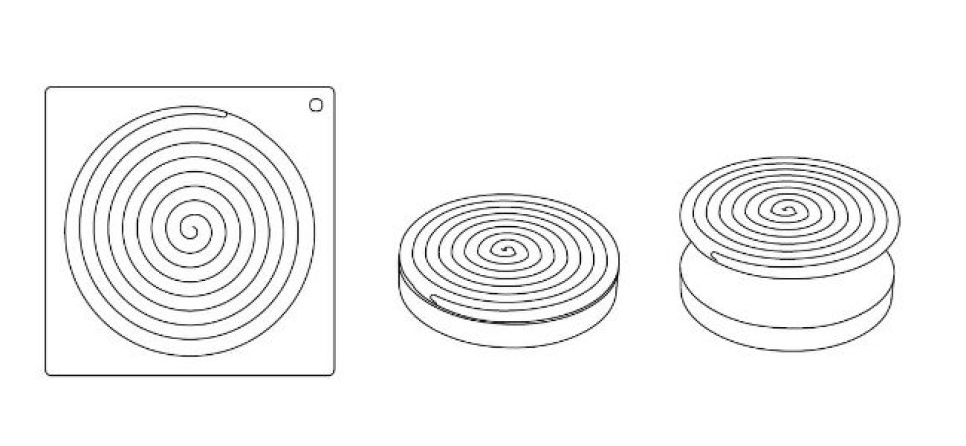 Tårtform i silikon Cake Top, TOP06, Ipnosi, ø16cm - Pavoni