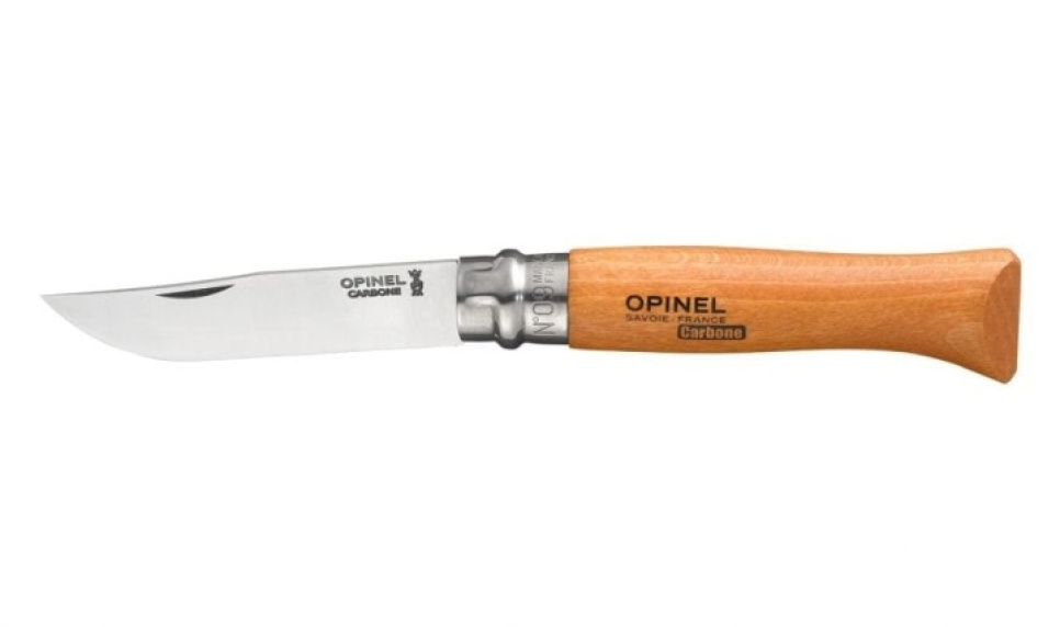 Fällkniv i kolstål, trähandtag - Opinel i gruppen Matlagning / Köksknivar / Övriga knivar hos The Kitchen Lab (1861-22608)