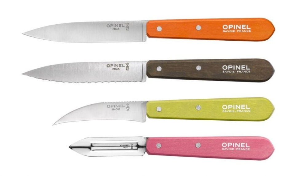 Knivset i fyra delar, 50\'s, Essentials - Opinel i gruppen Matlagning / Köksknivar / Knivset hos The Kitchen Lab (1861-22651)