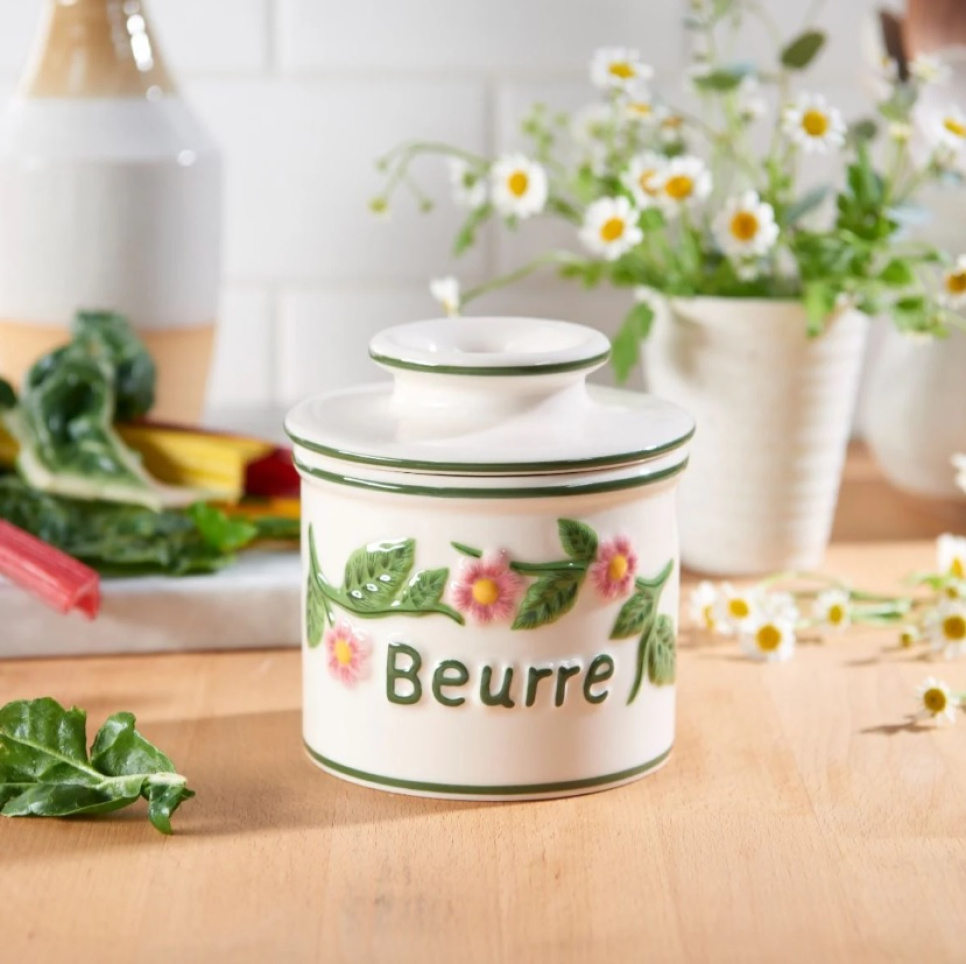 Smörklocka, Floral, handmålad - Butter Bell®