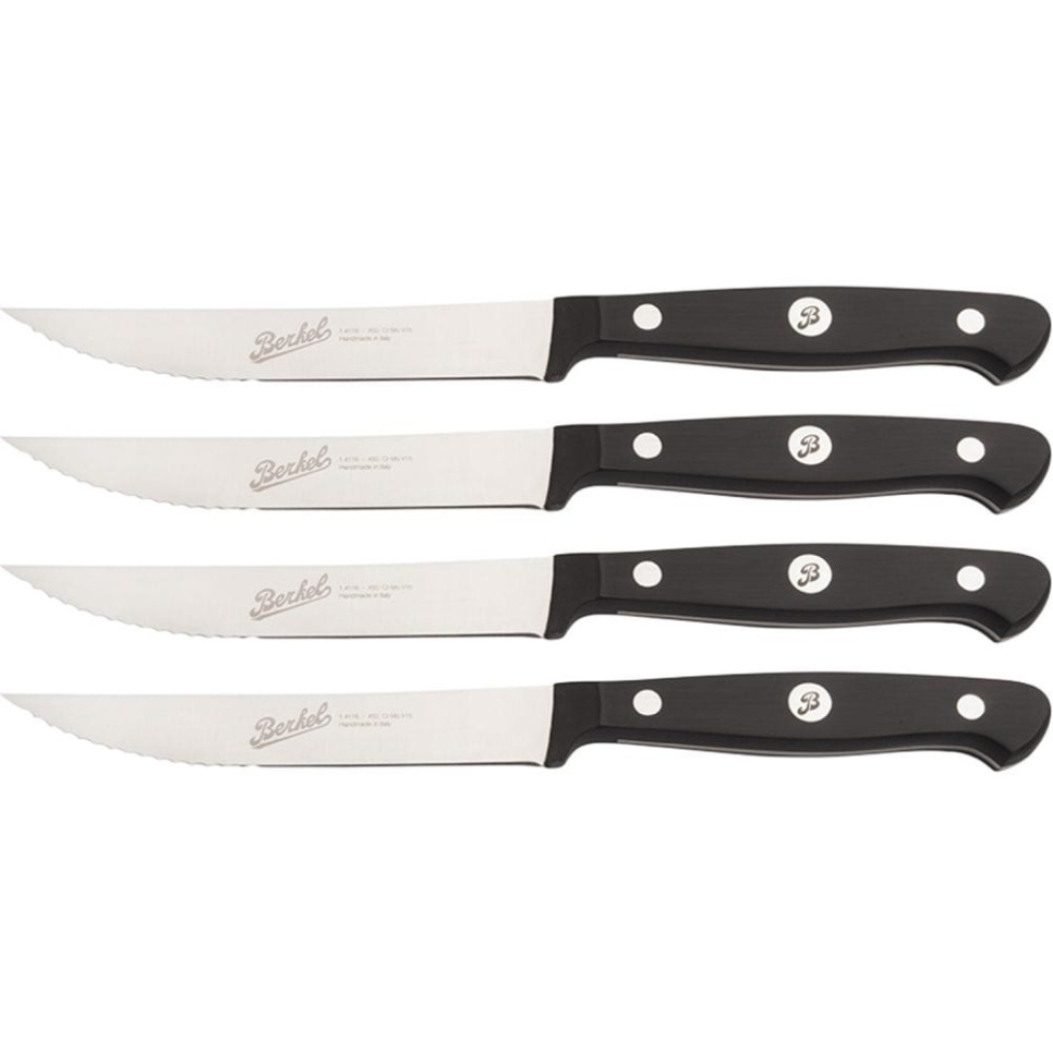 Tandade stekknivar, 4-pack Classic Svart - Berkel i gruppen Matlagning / Köksknivar / Övriga knivar hos The Kitchen Lab (1870-23936)