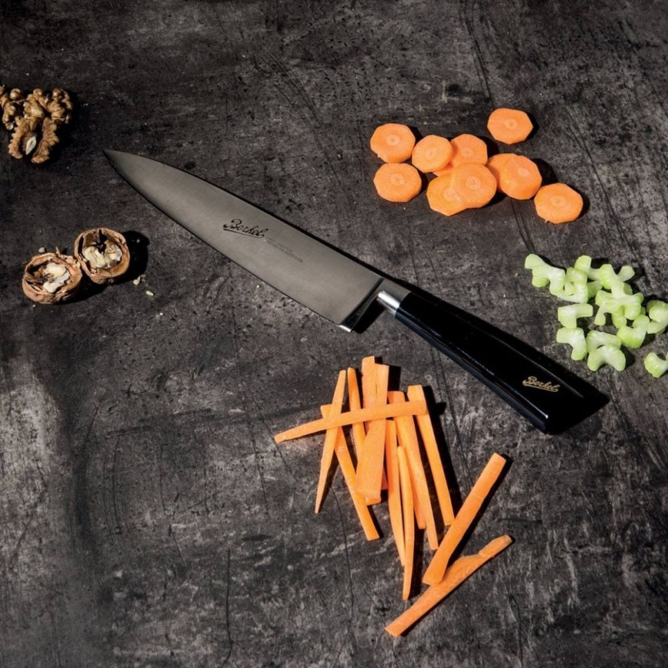 Kockkniv, 25 cm, Elegance Glossy Svart - Berkel Kockkniv, 25 cm, Elegance Glossy Svart - Berkel