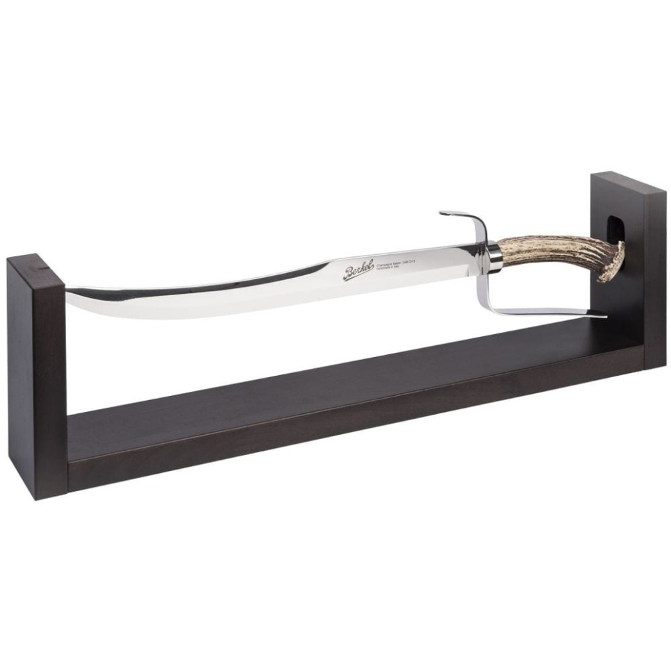 Champagnesabel med trästativ, 52 cm, Elegance Rådjurshorn - Berkel i gruppen Bar & Vin / Vintillbehör / Kyparknivar & Vinöppnare hos KitchenLab (1870-24002)