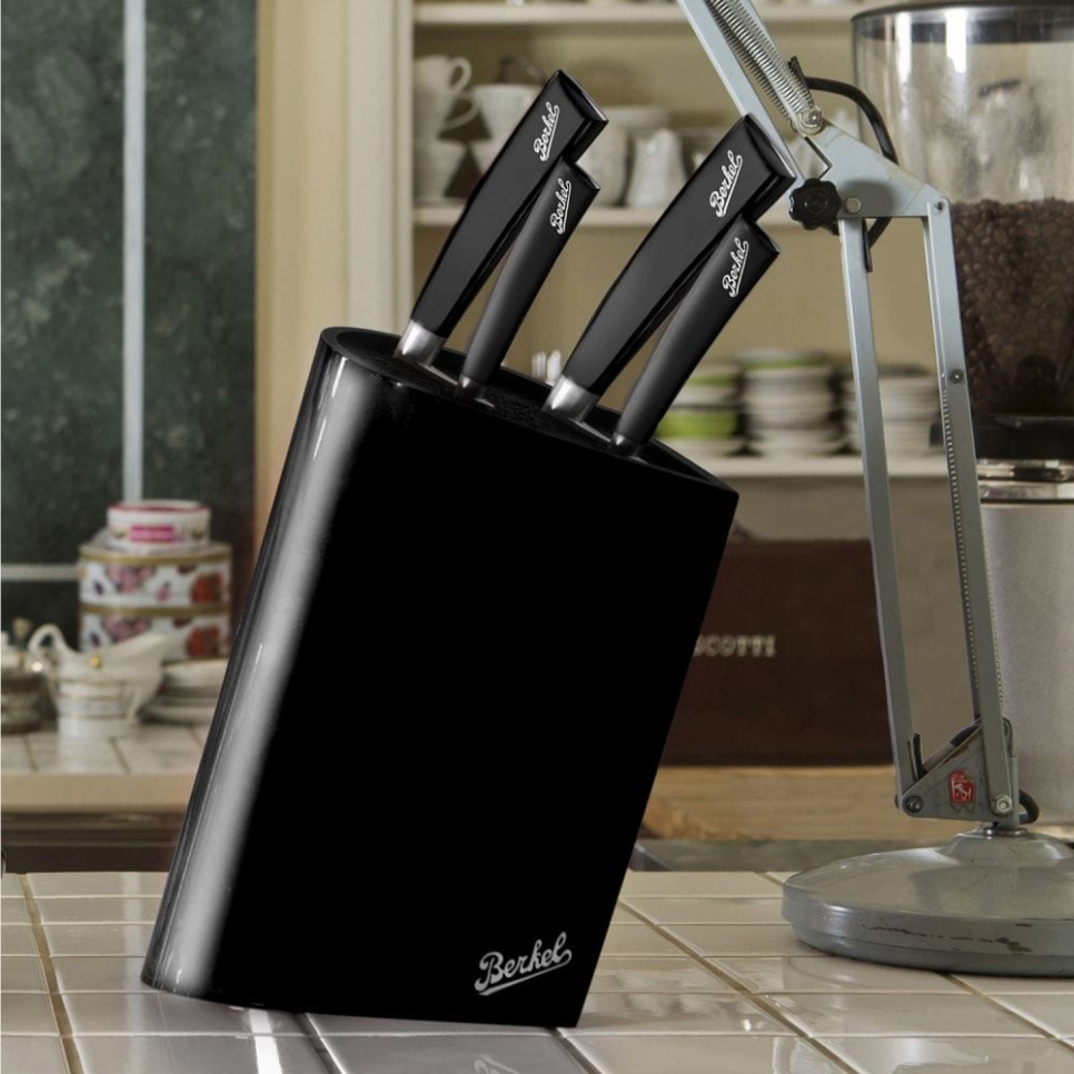 Svart knivblock - Berkel