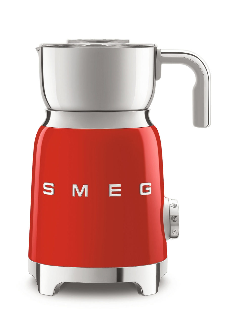 Mjölkskummare, Röd - Smeg i gruppen Te & Kaffe / Kaffetillbehör / Mjölkskummare hos The Kitchen Lab (1984-24967)