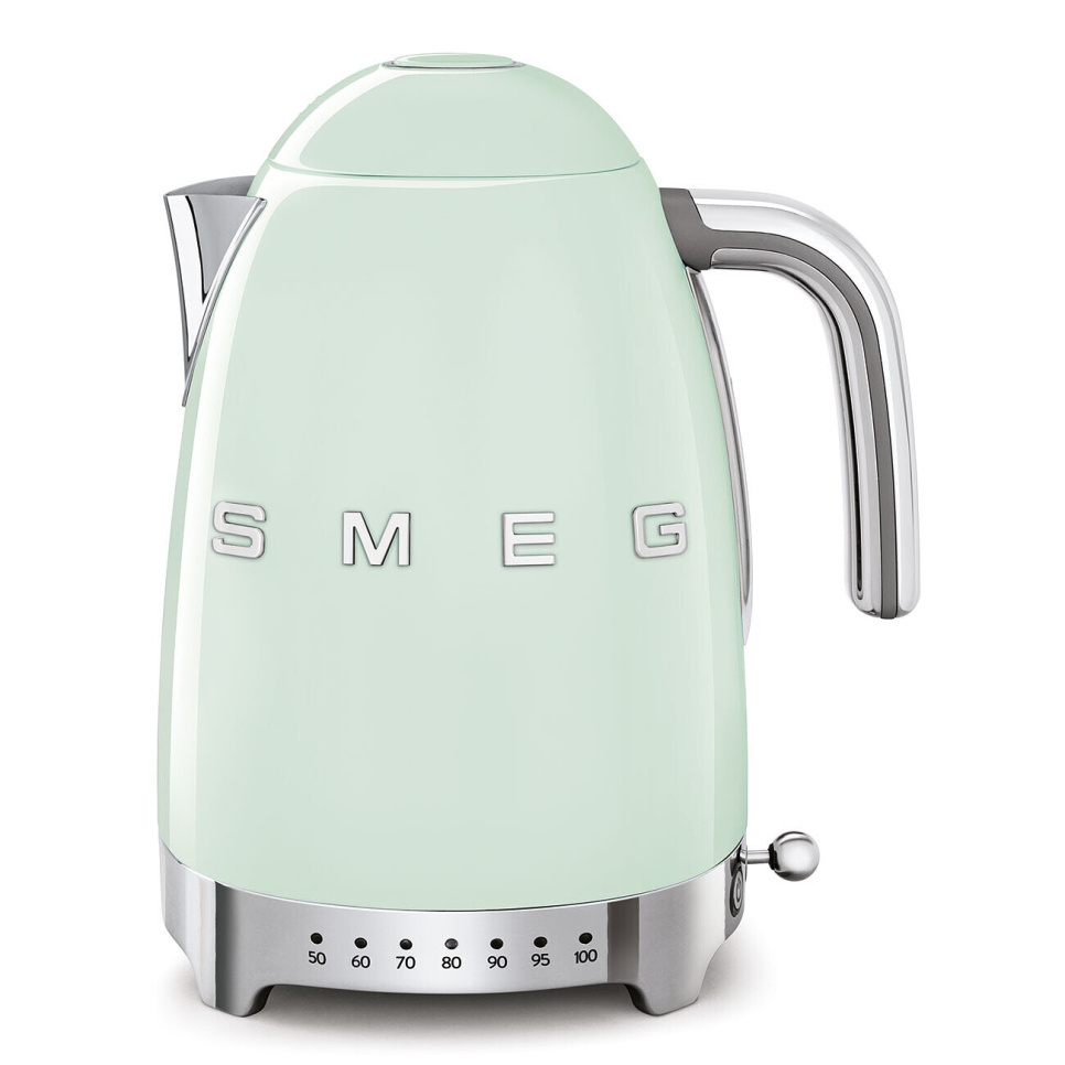 Vattenkokare med temperaturinställning, Pastellgrön - Smeg i gruppen Köksmaskiner / Värma & Koka / Vattenkokare hos The Kitchen Lab (1984-24977)