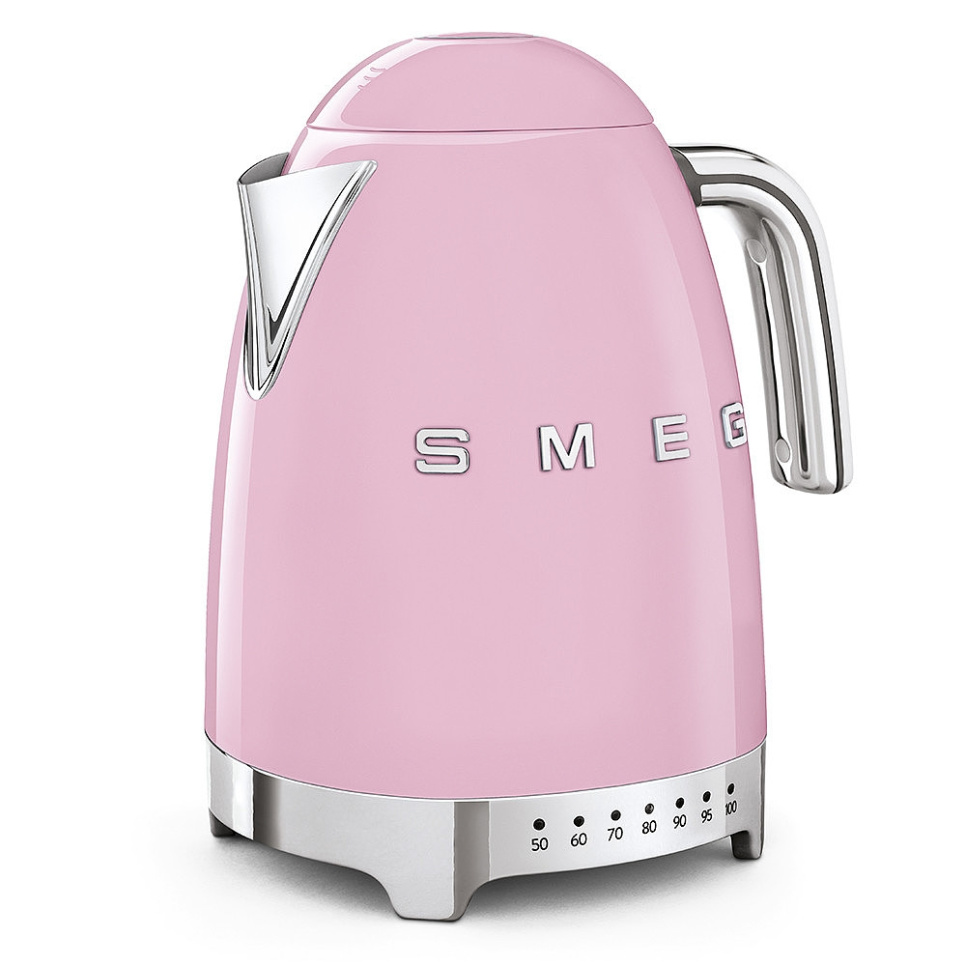 Vattenkokare med temperaturinställning, Rosa - Smeg