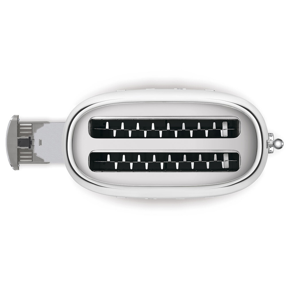 Brödrost, 4 skivor, Långa fack - Smeg - Rostfritt Stål