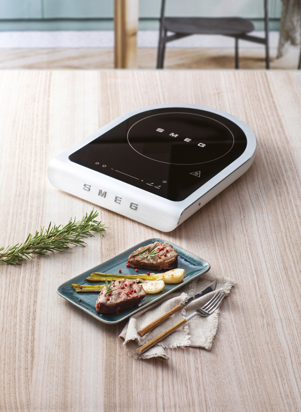 Induktionsplatta, Vit - Smeg