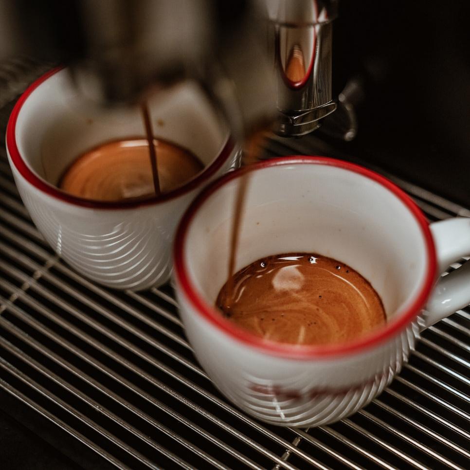 Espressokoppar med fat, 6-pack - La Pavoni