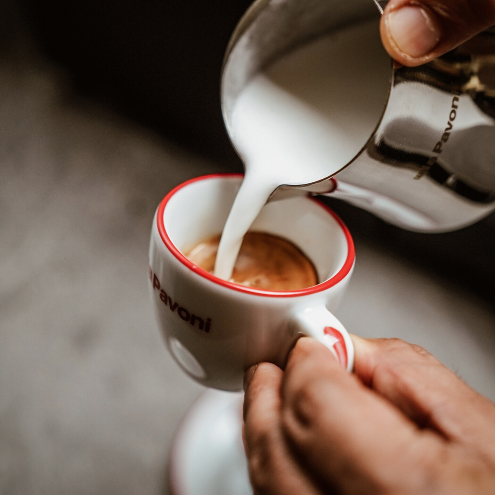 Espressokoppar med fat, 6-pack - La Pavoni