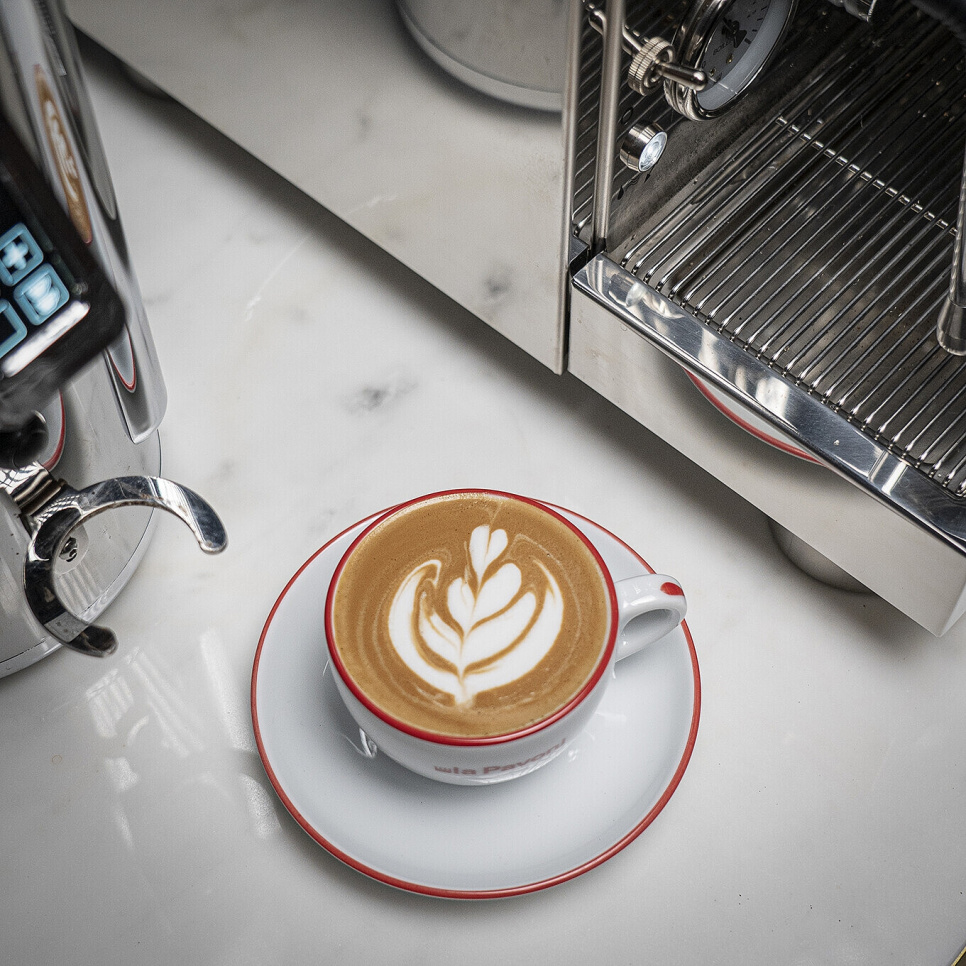 Cappuccinokoppar med fat, 6-pack - La Pavoni