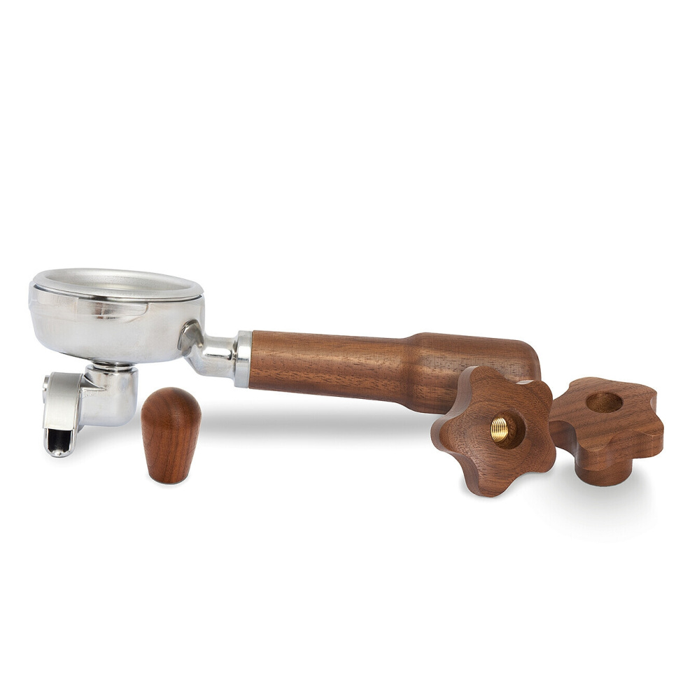 Kit med portafilter och knoppar till Botticelli Evoluzione, Valnöt - La Pavoni i gruppen Te & Kaffe / Kaffetillbehör / Övriga tillbehör hos KitchenLab (1984-31500)