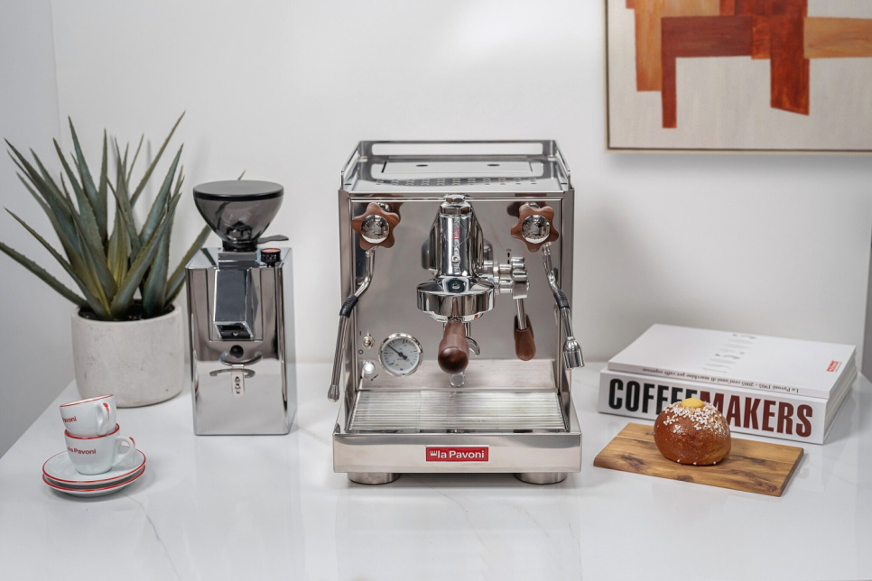 Kit med portafilter och knoppar till Botticelli Evoluzione, Valnöt - La Pavoni