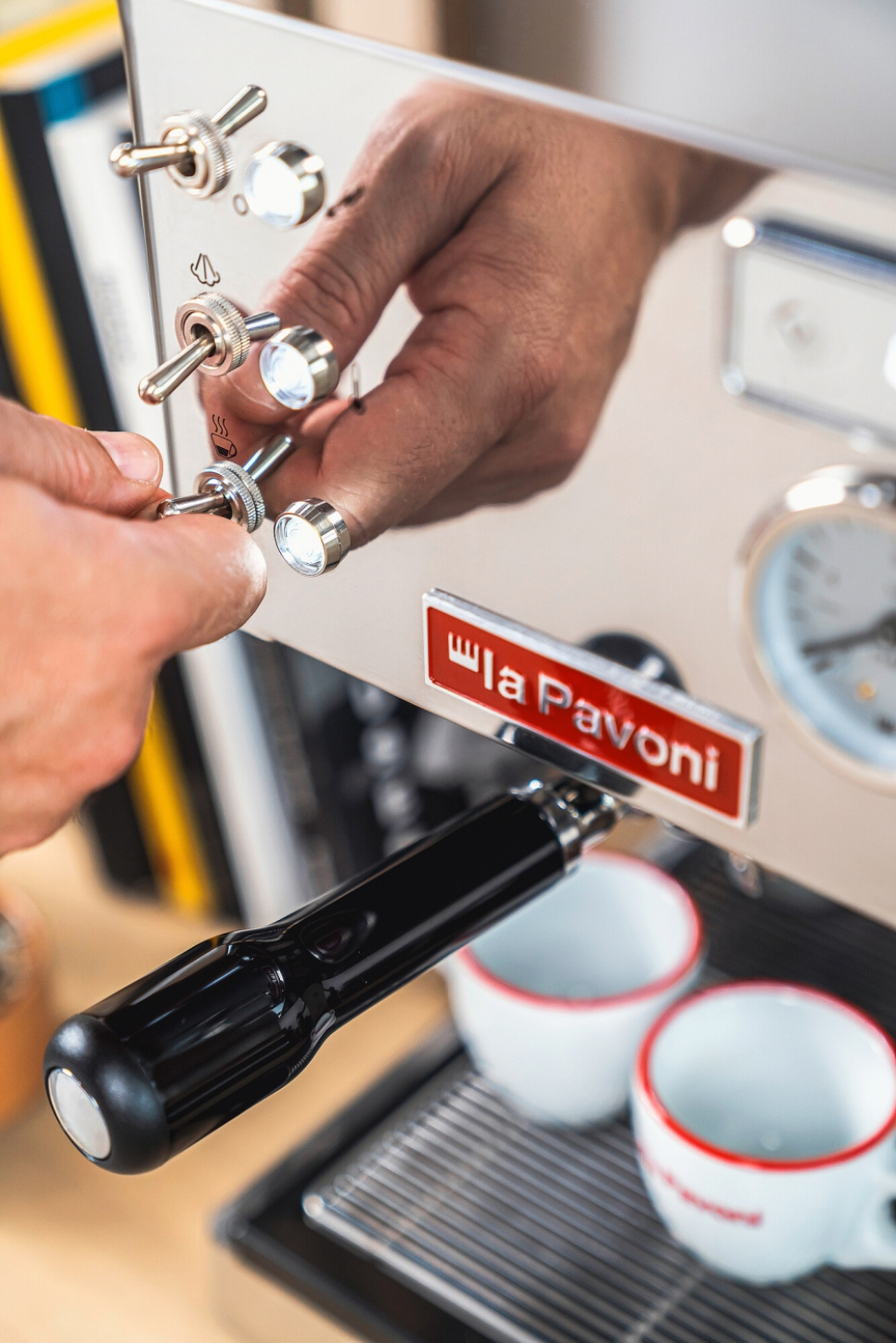 Espressomaskin Casa Bar Pid, Krom - La Pavoni