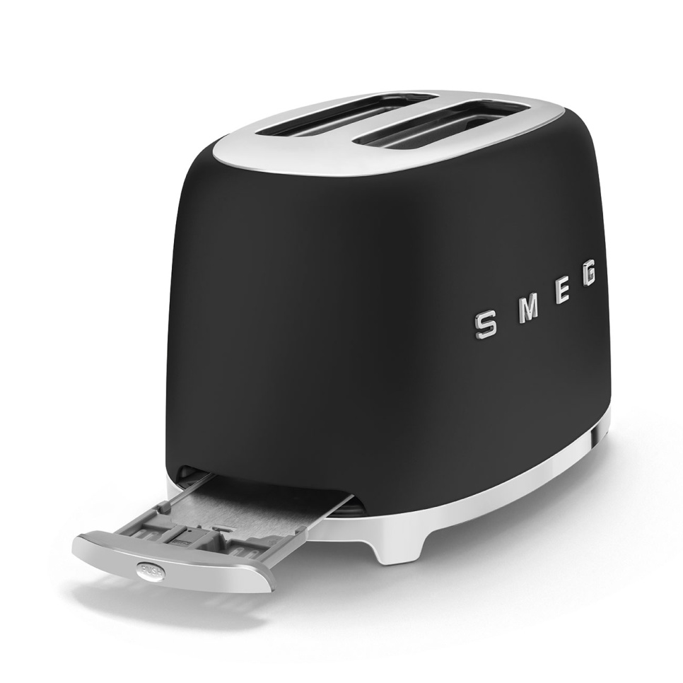 Brödrost, 2 skivor, Matt svart - Smeg Brödrost, 2 skivor, Matt svart - Smeg