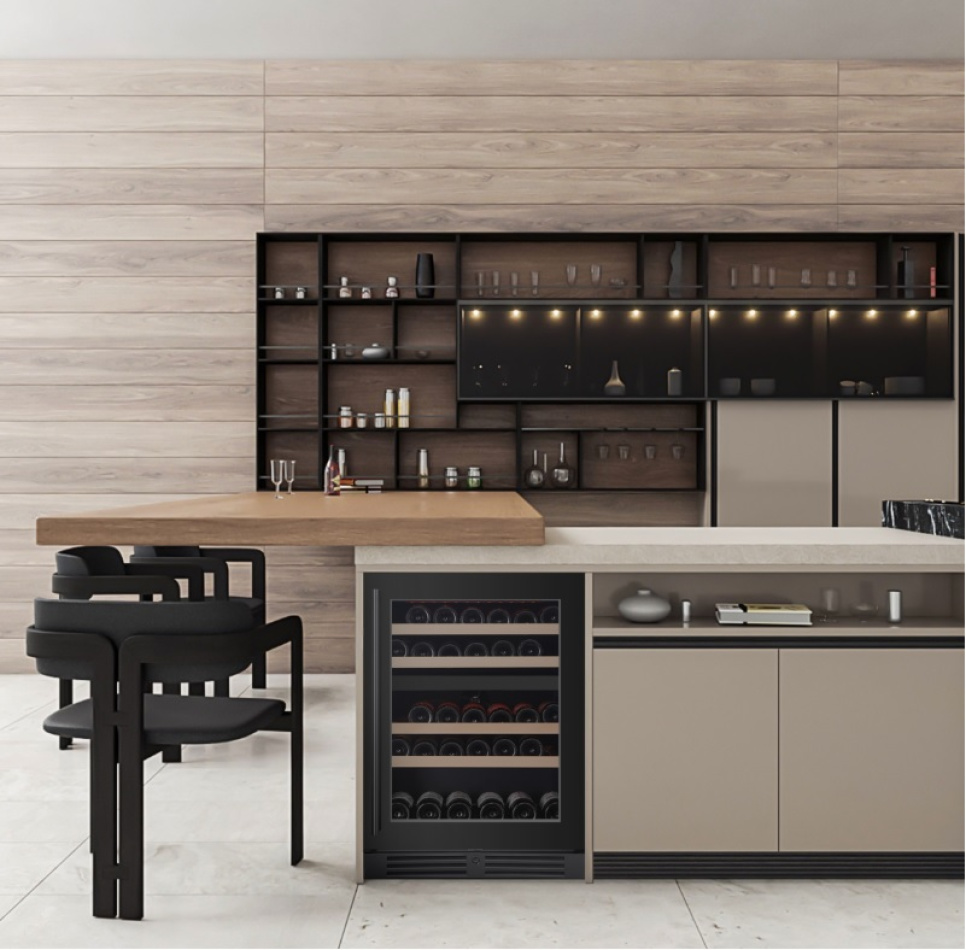Vinkyl, Kitchen Collection 60 Dubbelzon, Svart - Vigneron Vinkyl, Kitchen Collection 60 Dubbelzon, Svart - Vigneron