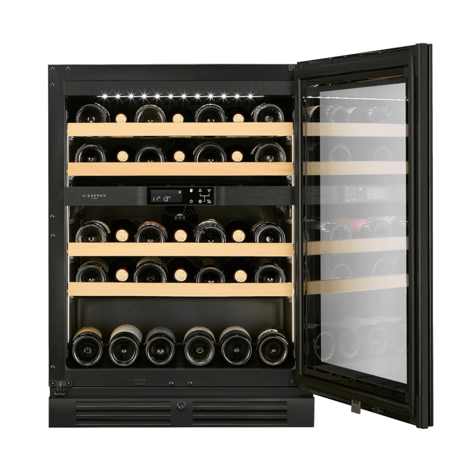 Vinkyl Designline 60, Dubbelzon, Svart - Vigneron