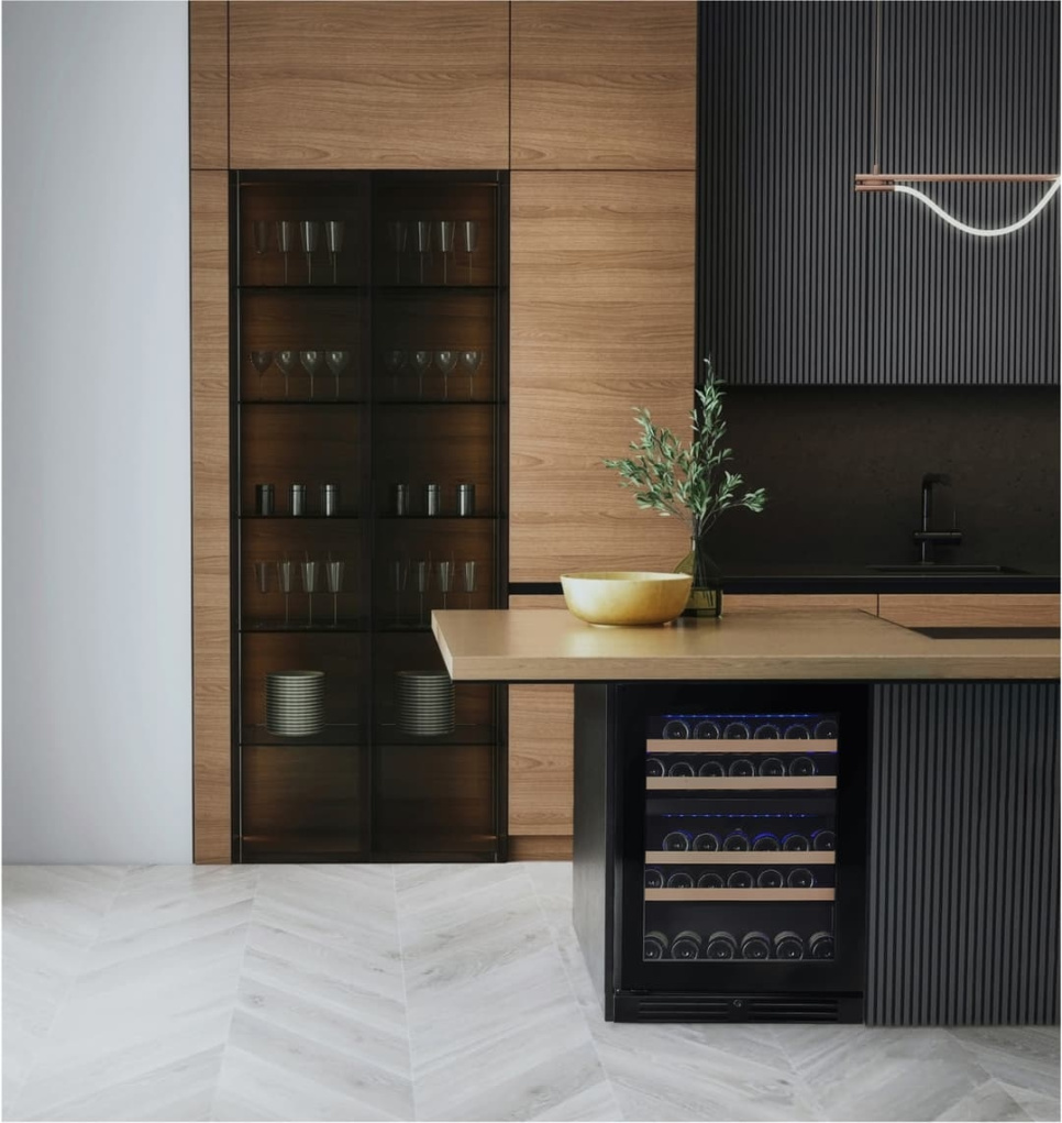 Vinkyl Designline 60, Dubbelzon, Svart - Vigneron