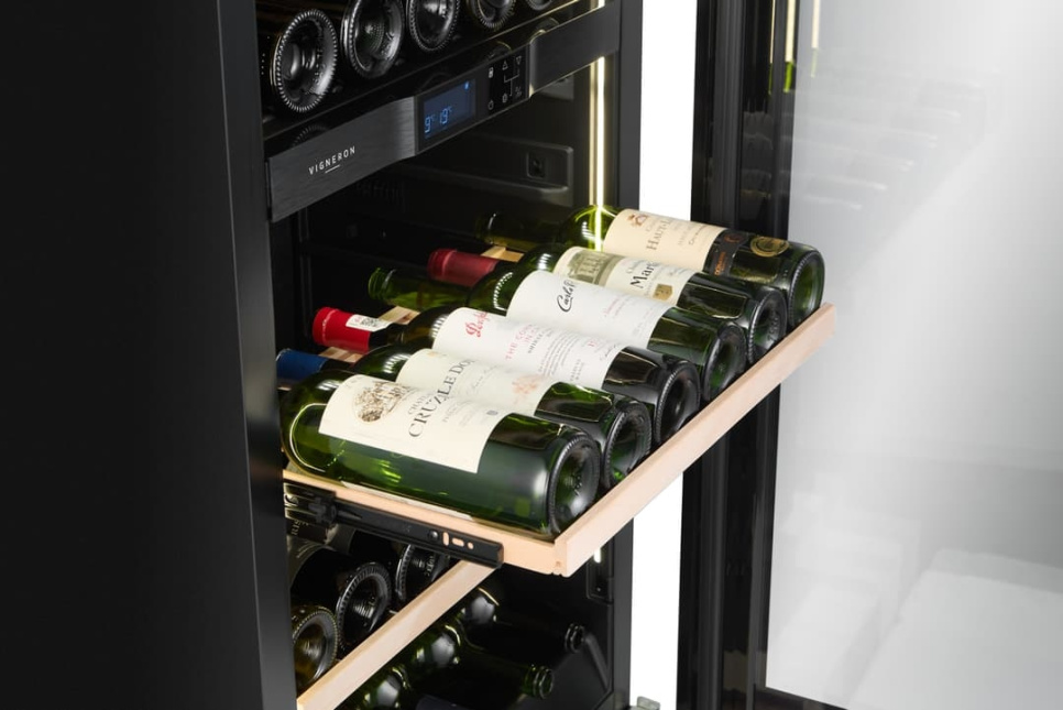 Vinkyl Kitchen Built-in 130, Dubbelzon, Svart - Vigneron