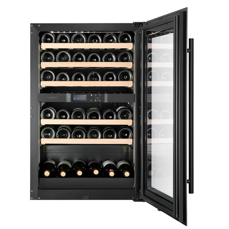 Vinkyl Kitchen Built-in 90, Dubbelzon, Svart - Vigneron