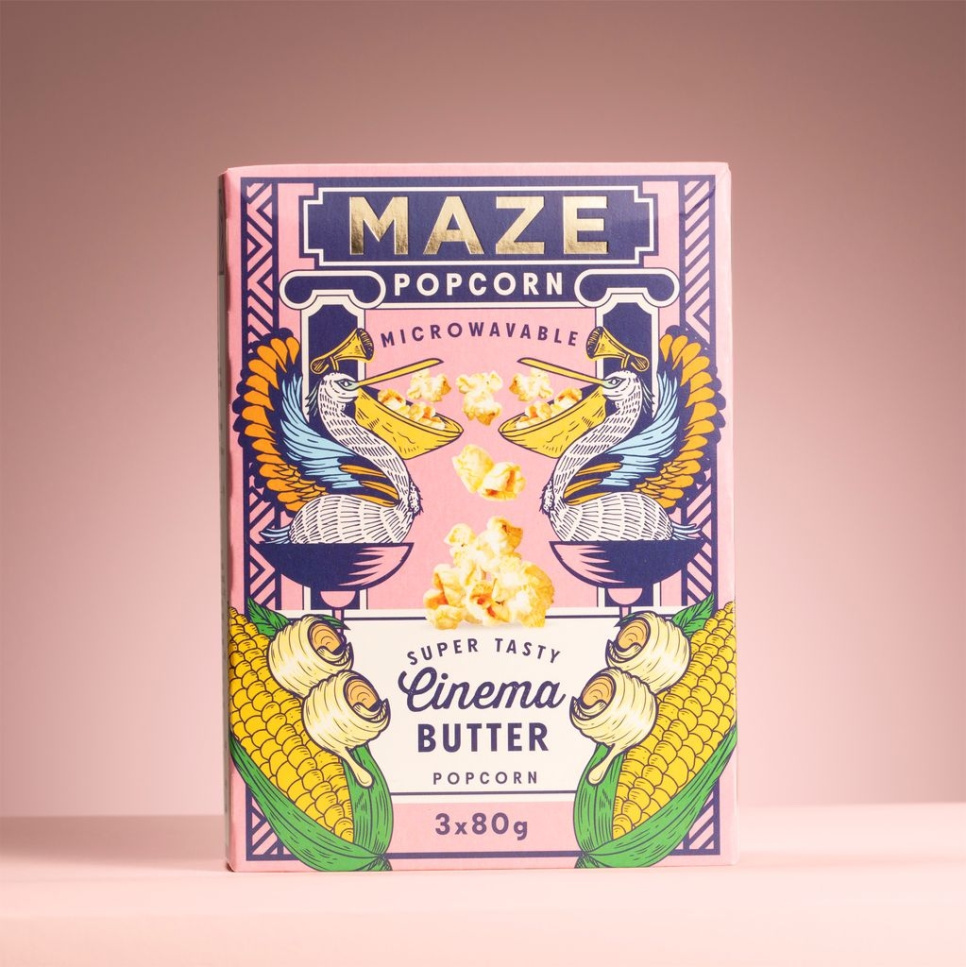 Popcorn 3x80 g - Maze i gruppen Matlagning / Kolonial hos The Kitchen Lab (2155-33444)