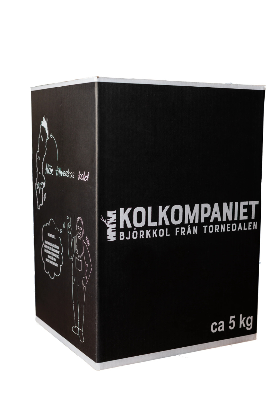 Björkkol från Tornedalen, 5 kg - Kolkompaniet i gruppen Grillar, Spisar & Ugnar / Grillkol & briketter / Grillkol hos KitchenLab (2169-28563)