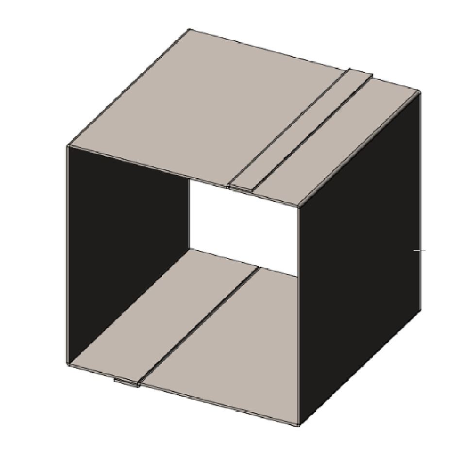 Bakform/Fyrkantig Anslagsring, 10x10x10cm i gruppen Bakning / Bakformar / Kakformar hos The Kitchen Lab (2173-28627)