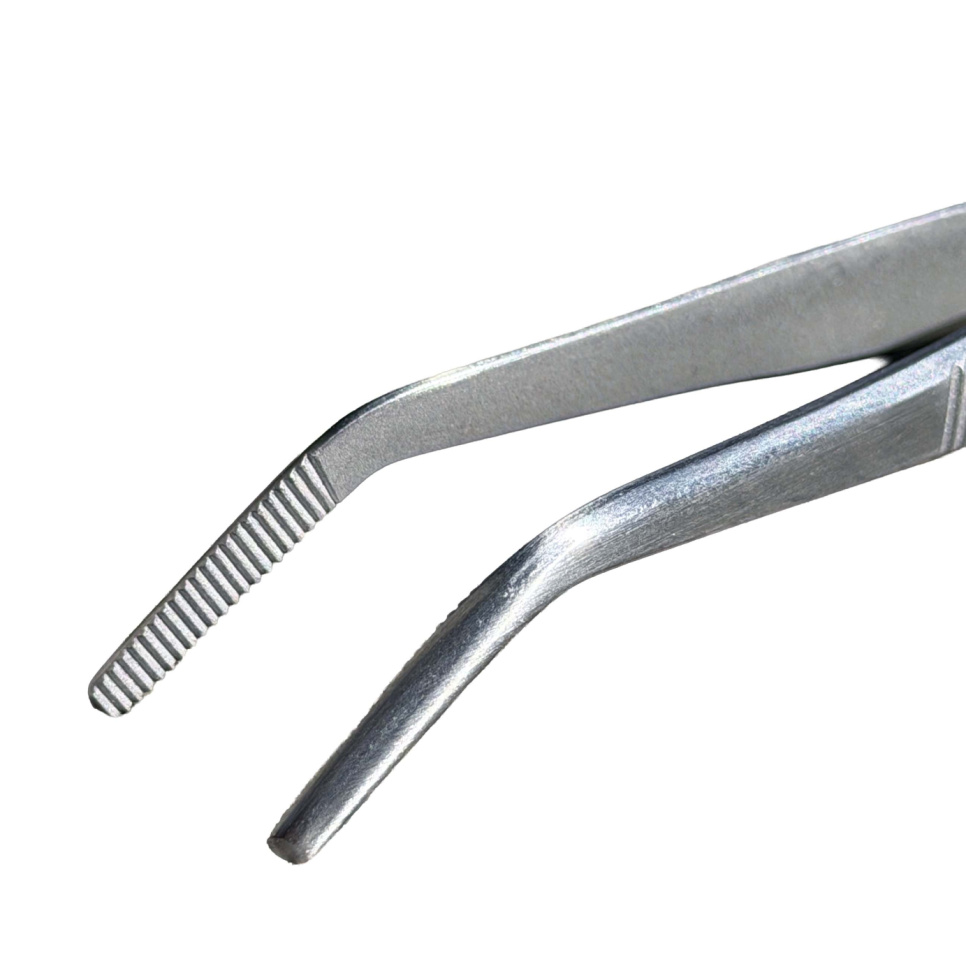 Pincett, vinklad, 14 cm, silver - The Kitchen Lab
