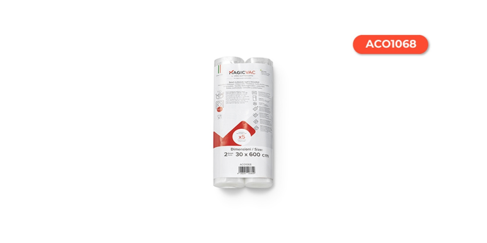 Premium Vakuumpåsar på rulle, 2st Rullar - Magic Vac - 300mm x 6 meter i gruppen Matlagning / Sous vide / Zip- & vakuumpåsar hos The Kitchen Lab (2188-29658)