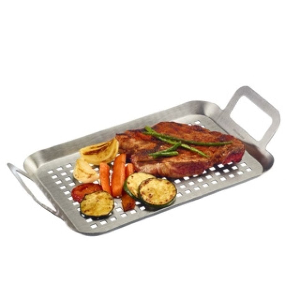 Perforerad grillplatta i rostfritt stål, 34 x 19 cm - Westmark Perforerad grillplatta i rostfritt stål, 34 x 19 cm - Westmark