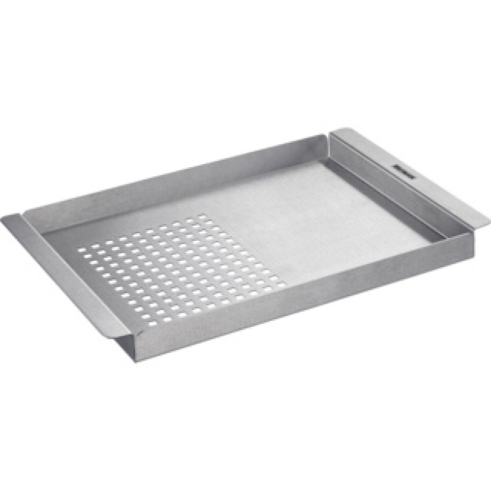 Grillplatta i rostfritt stål 2 in 1, 34 x 23 cm - Westmark i gruppen Grillar, Spisar & Ugnar / Grilltillbehör / Grillgaller hos KitchenLab (2190-32123)