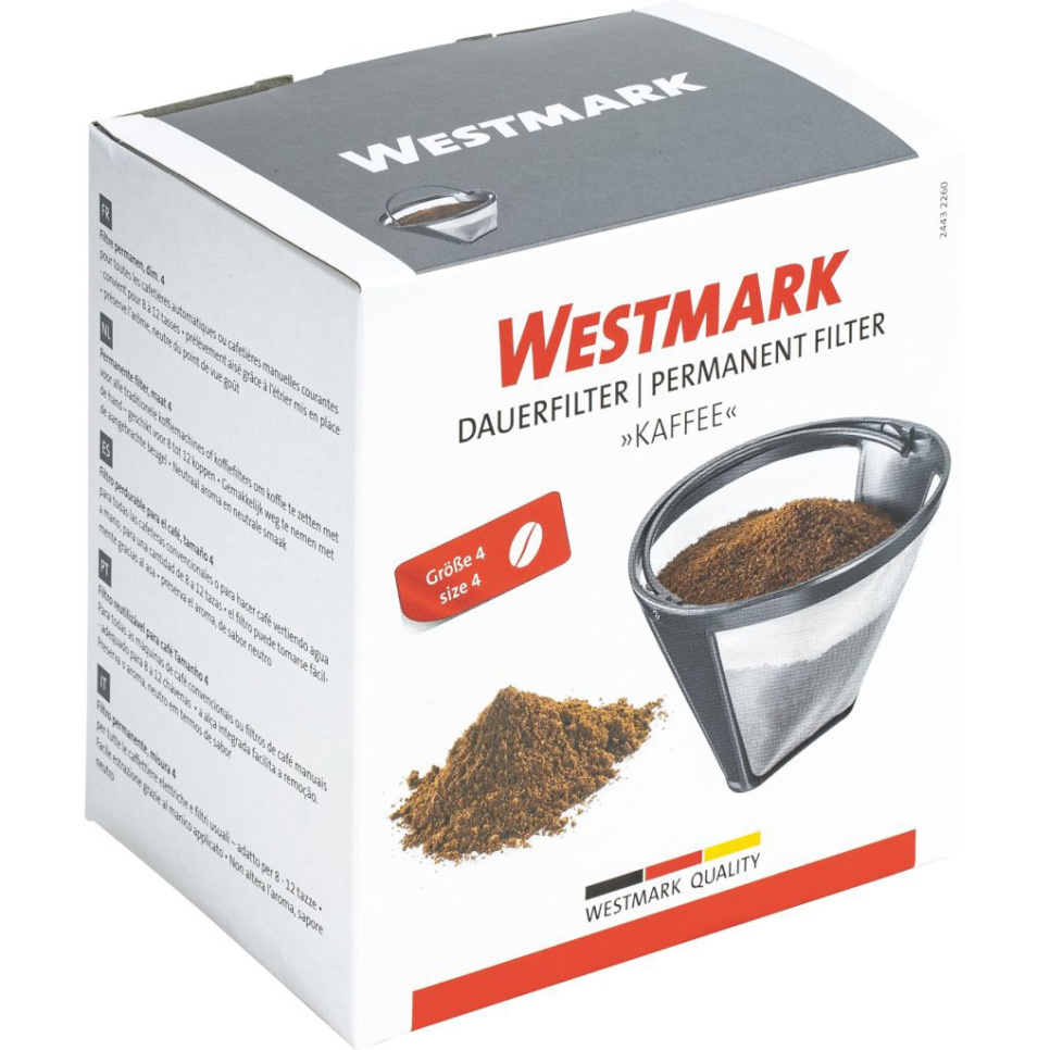 Permanent kaffefilter i rostfritt stål, 1x4 - Westmark Permanent kaffefilter i rostfritt stål, 1x4 - Westmark