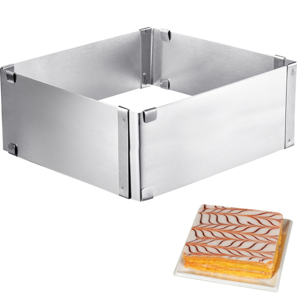 Justerbar fyrkantig anslagsring, 8 cm - Westmark