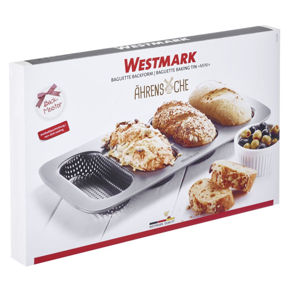 Perforerad bakform till minibaguetter, non-stick - Westmark Perforerad bakform till minibaguetter, non-stick - Westmark