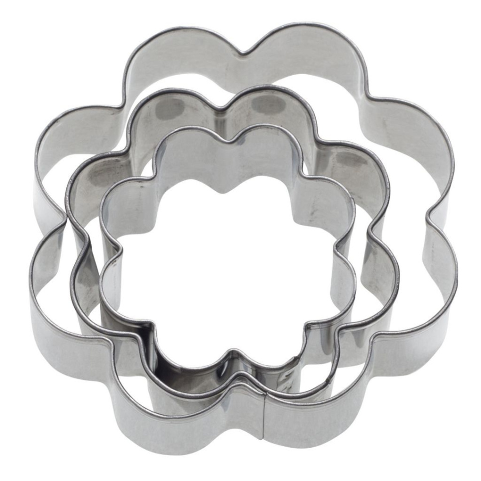 Pepparkaksform, Blomma, 4, 5 och 6 cm, 3-pack - Westmark i gruppen Bakning / Bakredskap / Utskärare & stansringar hos The Kitchen Lab (2190-32197)