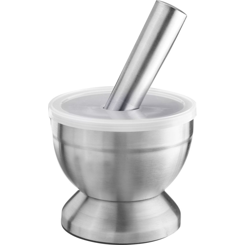 Mortel i rostfritt stål med stänklock, 10 cm - Westmark i gruppen Matlagning / Köksredskap / Mortlar hos KitchenLab (2190-32281)