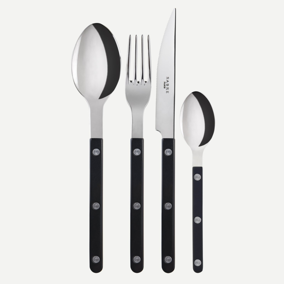 Bestickset, 24 delar, Bistrot, Black - Sabre Paris i gruppen Dukning / Bestick / Bestickset hos The Kitchen Lab (2195-30316)