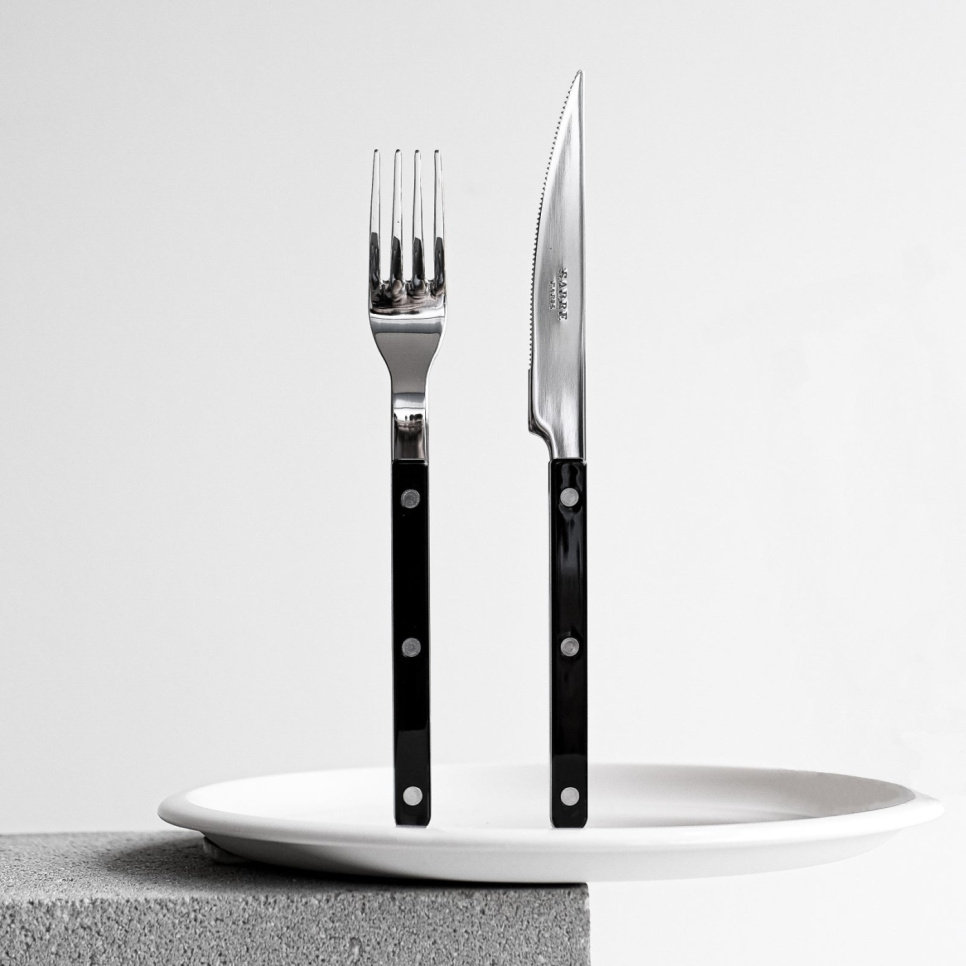 Bestickset, 24 delar, Bistrot, Black - Sabre Paris