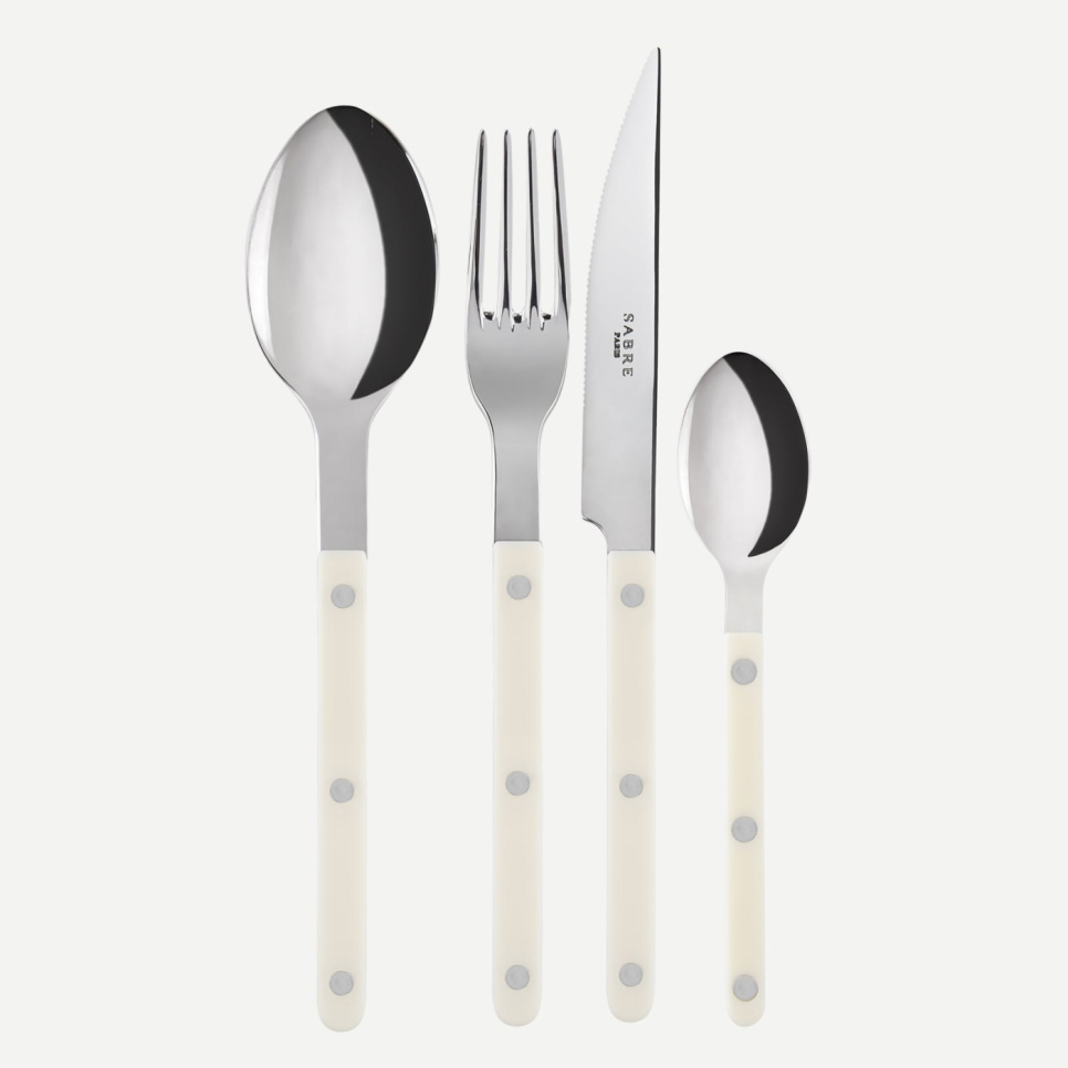 Bestickset, 4 delar, Bistrot, Ivory - Sabre Paris i gruppen Dukning / Bestick / Bestickset hos The Kitchen Lab (2195-30336)