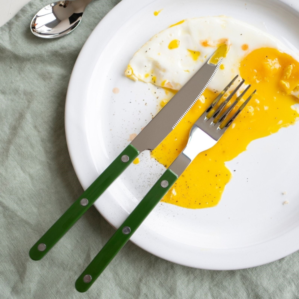 Bestickset, 4 delar, Bistrot, Green - Sabre Paris