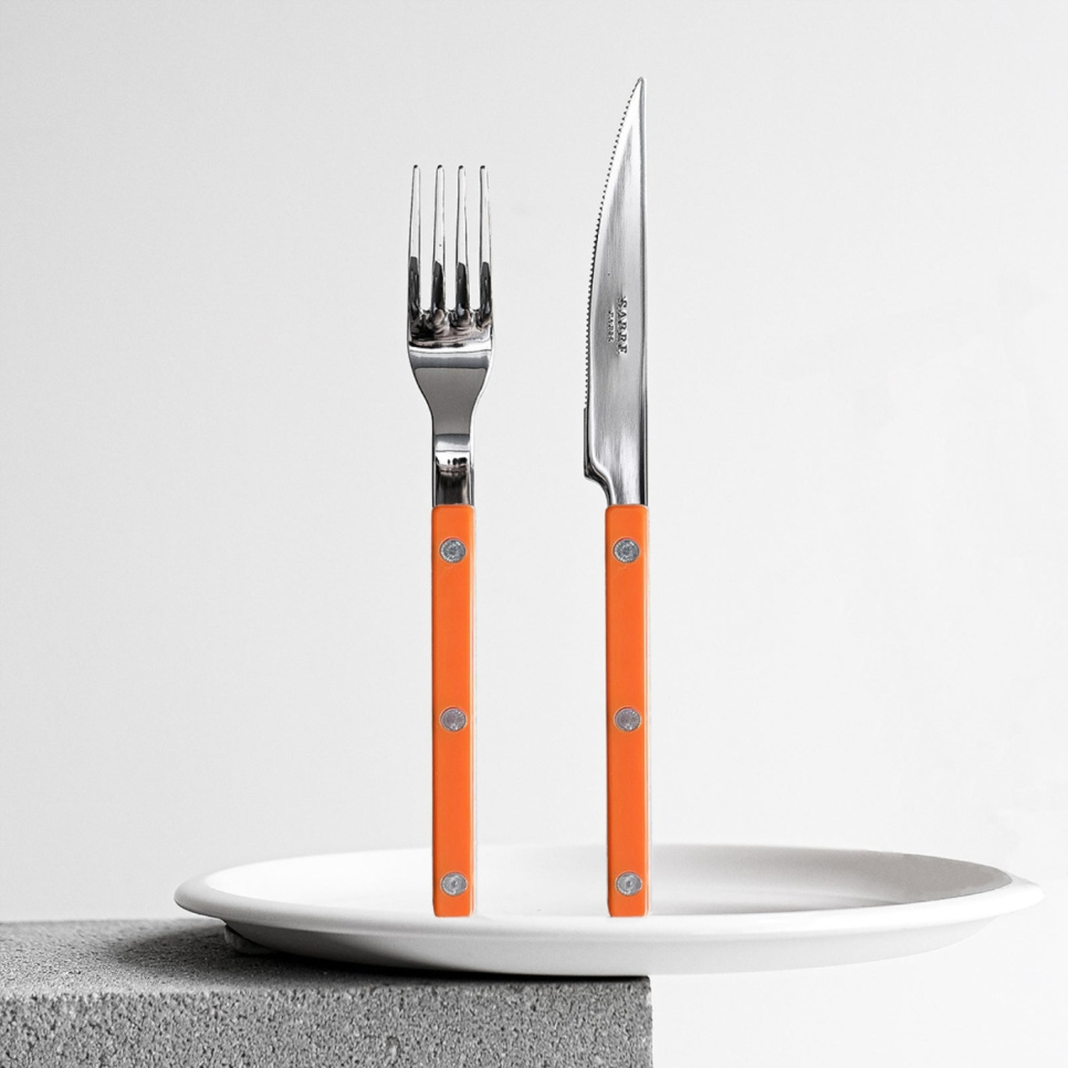 Bestickset, 4 delar, Bistrot, Orange - Sabre Paris