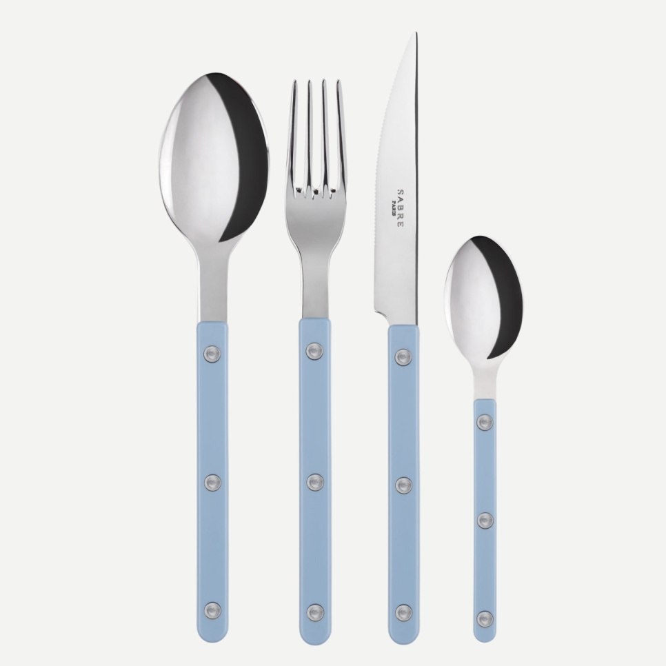 Bestickset, 4 delar, Bistrot, Pastell Blue - Sabre Paris i gruppen Dukning / Bestick / Bestickset hos The Kitchen Lab (2195-30346)