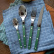 Bestickset, 24 delar, Bistrot Pearly, Dark green - Sabre Paris