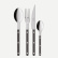 Bestickset, 24 delar, Bistrot Pearly, Dark grey - Sabre Paris