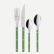 Bestickset, 24 delar, Bistrot Pearly, Garden green - Sabre Paris