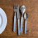 Bestickset, 24 delar, Bistrot Pearly, Light blue - Sabre Paris