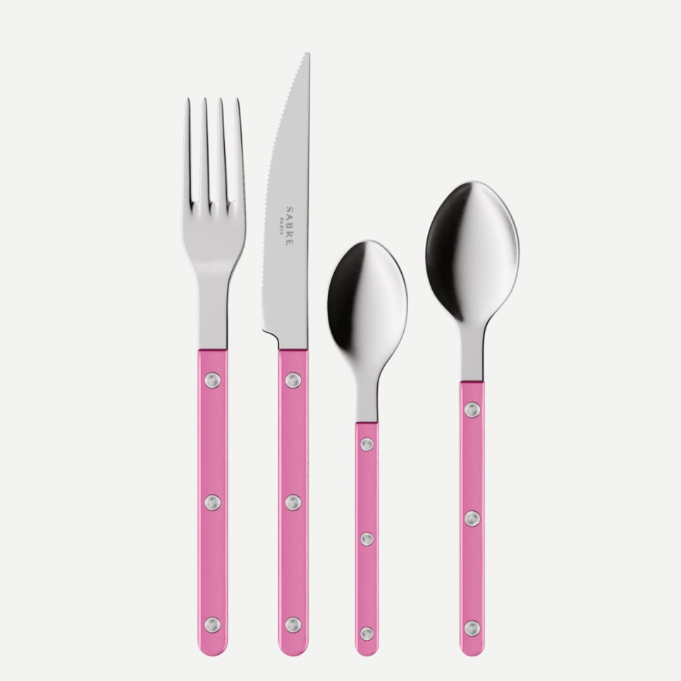 Bestickset, 24 delar, Bistrot Pearly, Pink - Sabre Paris i gruppen Dukning / Bestick / Bestickset hos The Kitchen Lab (2195-32329)