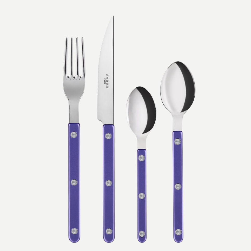Bestickset, 24 delar, Bistrot Pearly, Purple - Sabre Paris i gruppen Dukning / Bestick / Bestickset hos The Kitchen Lab (2195-32330)